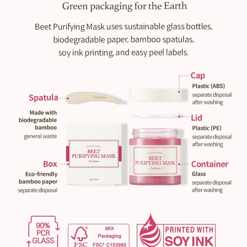 Beet Purifying Mask - 110g – Cruelty-Free | Hanara