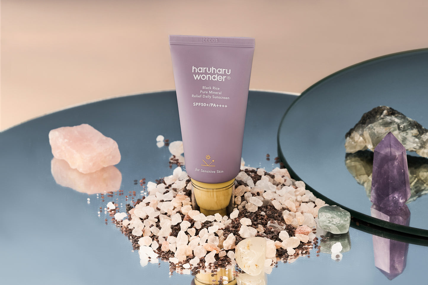 Black Rice Pure Mineral Relief Daily Sunscreen Unscented SPF50+ 50ml – Cruelty-Free | Hanara
