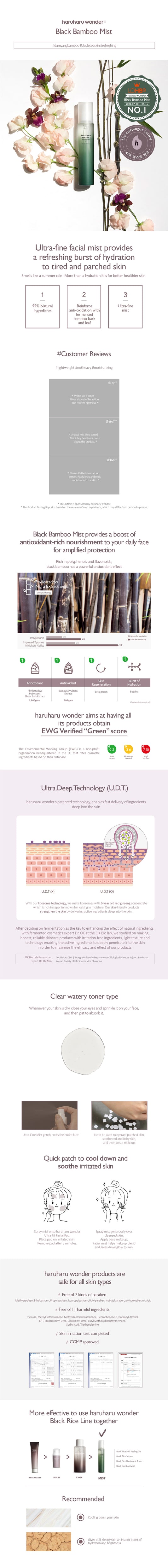 Black Bamboo Mist 150ml – Cruelty-Free | Hanara