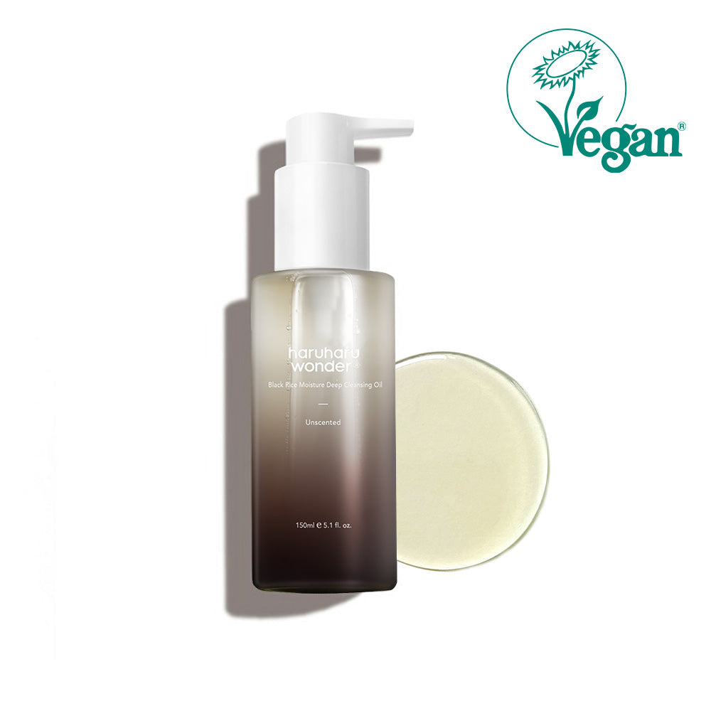 Black Rice Moisture Cleansing Oil 150ml – Cruelty-Free | Hanara