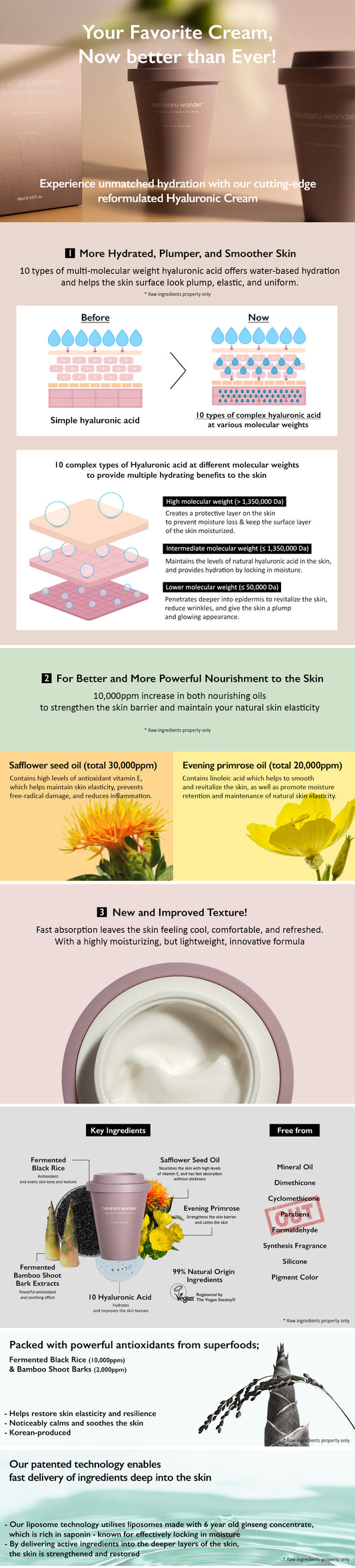 Black Rice 10 Hyaluronic Cream 90ml – Cruelty-Free | Hanara