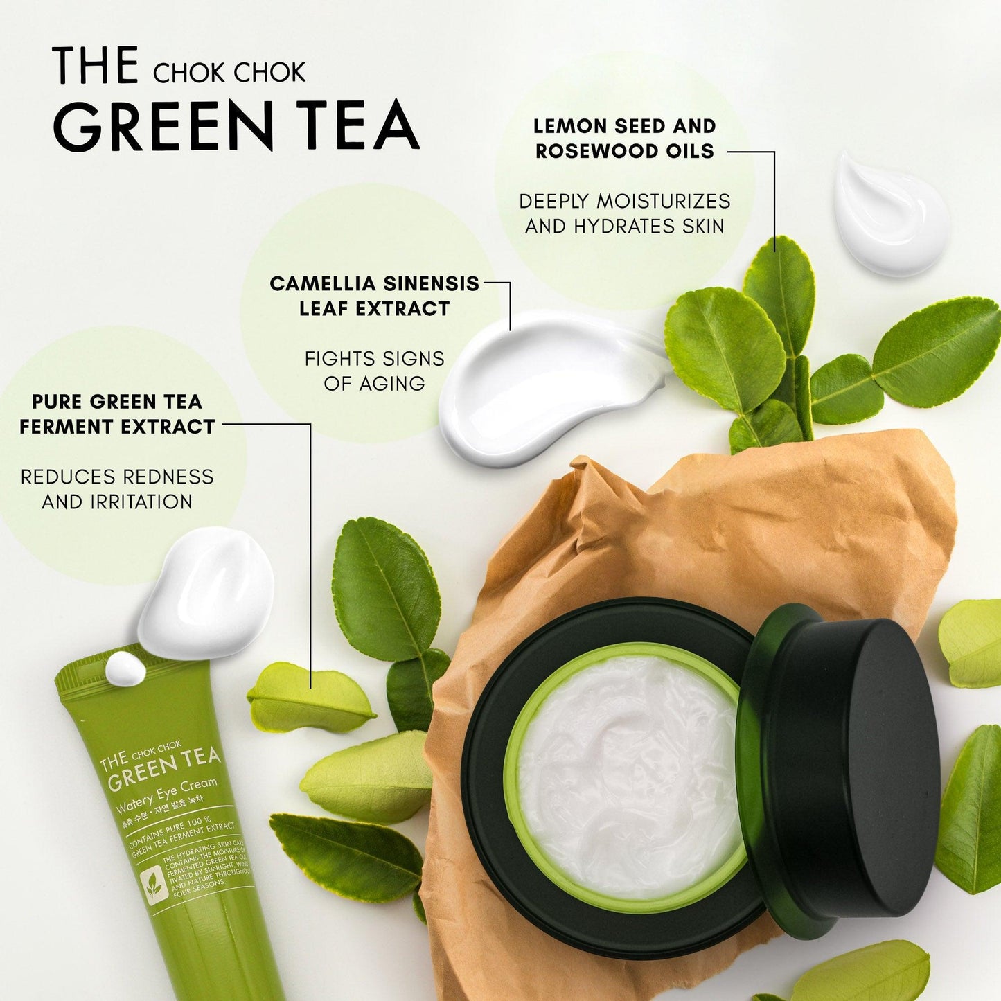 The Chok Chok Green Tea Watery Essence 55ml – Cruelty-Free | Hanara