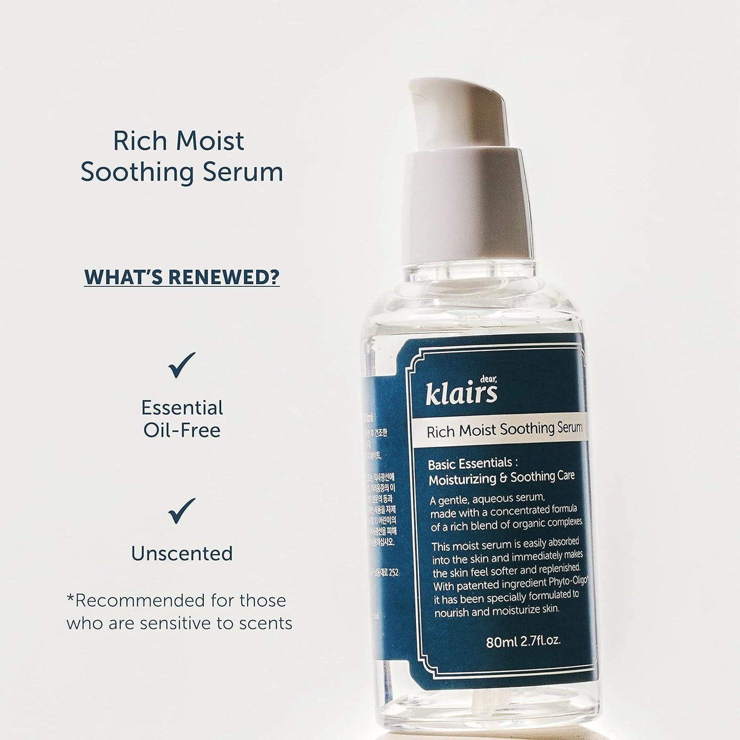 Rich Moist Soothing Serum 80ml – Cruelty-Free | Hanara