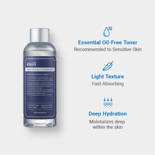 Supple Preparation Unscented Toner 180ml – Cruelty-Free | Hanara