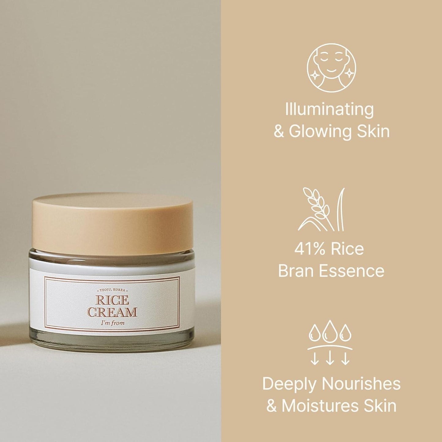 Rice Cream 50g – Cruelty-Free | Hanara