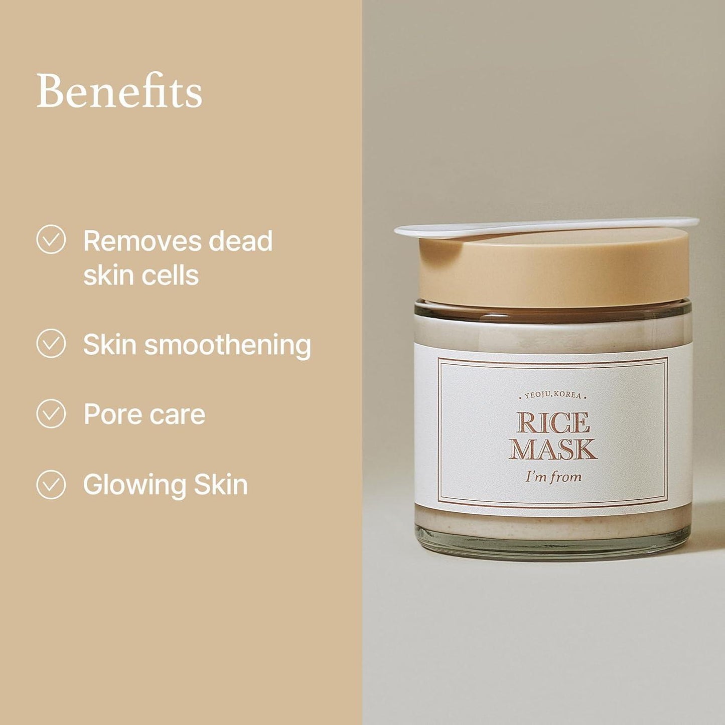 Rice Mask 110g – Cruelty-Free | Hanara