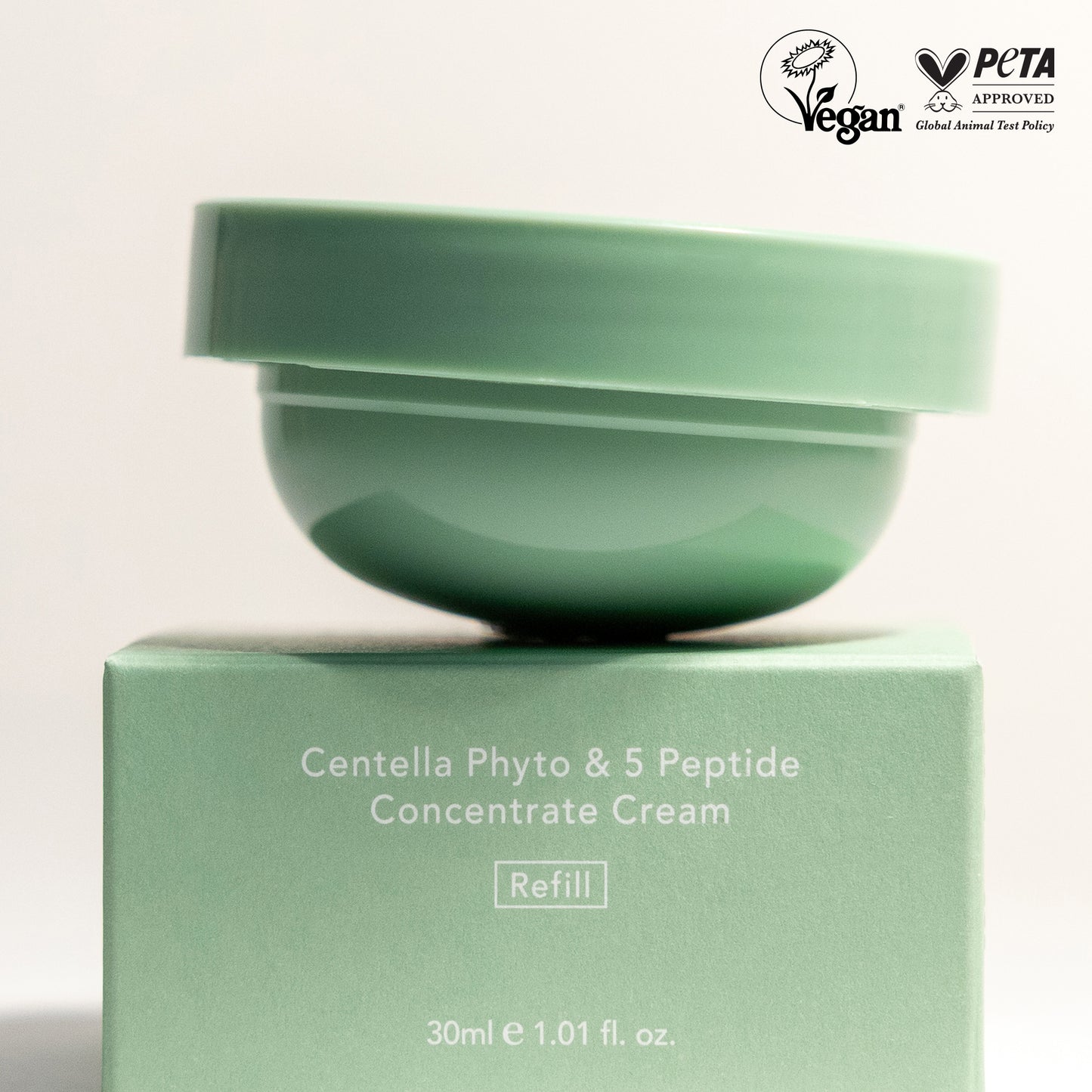 Centella Phyto & 5 Peptide Concentrate Cream 30ml + Refill 30ml – Cruelty-Free | Hanara