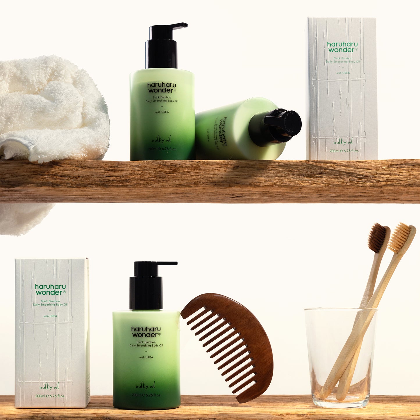 Black Bamboo Daily Soothing Body Oil 200ml – Cruelty-Free | Hanara