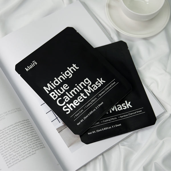 Midnight Blue Calming Sheet Mask 1pc – Cruelty-Free | Hanara
