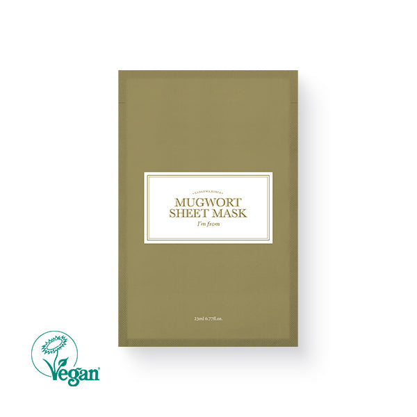 Mugwort Sheet Mask 23ml 5pcs – Cruelty-Free | Hanara