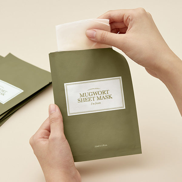 Mugwort Sheet Mask 23ml 5pcs – Cruelty-Free | Hanara