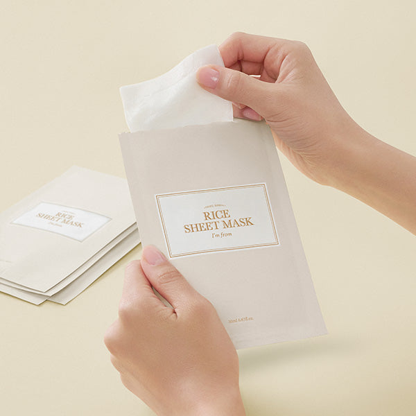 Rice Sheet mask Set 5pcs – Cruelty-Free | Hanara