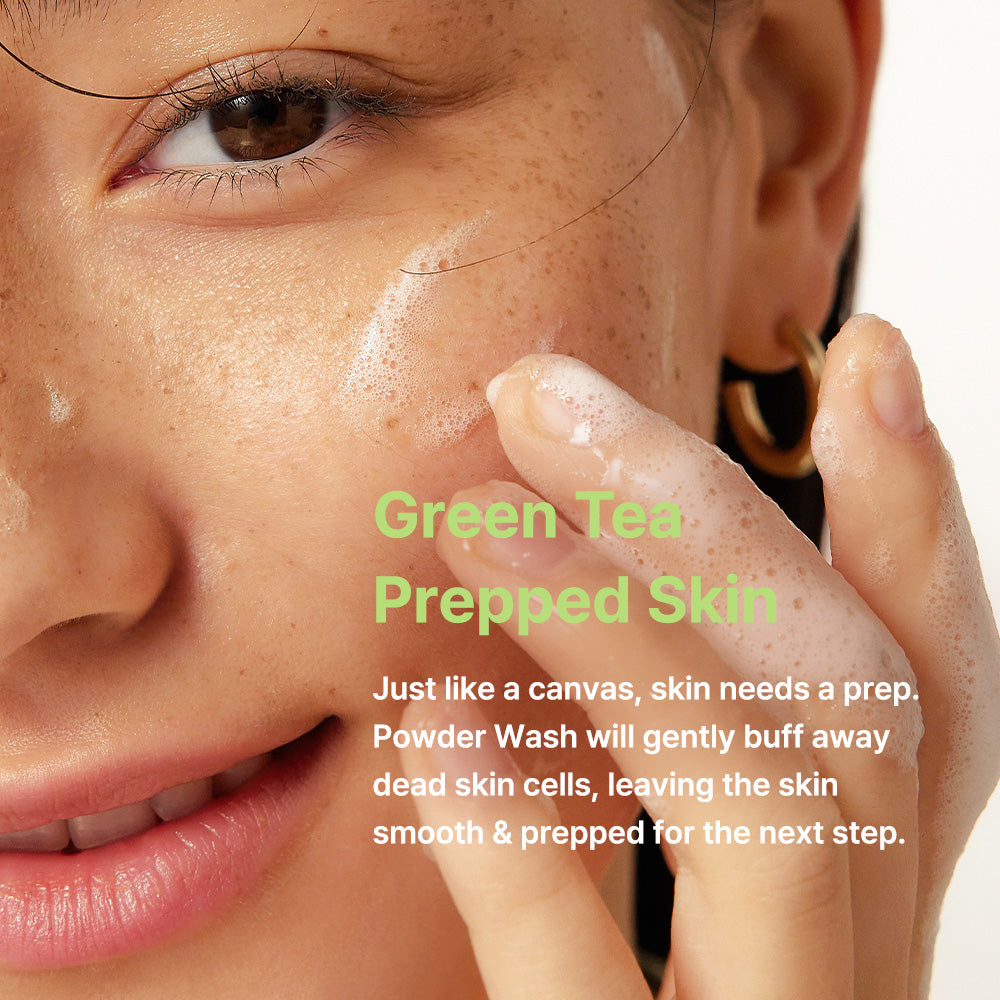 Green Tea & Enzyme Powder Wash 110 g – Cruelty-Free | Hanara