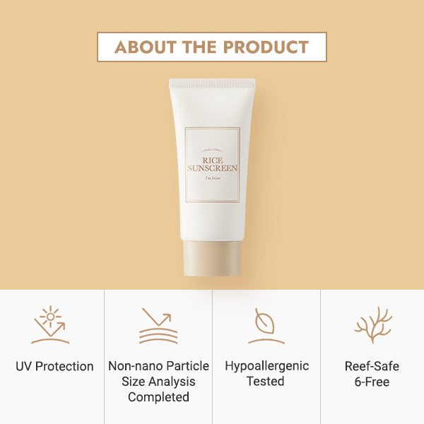 Rice Sunscreen 50ml – Cruelty-Free | Hanara