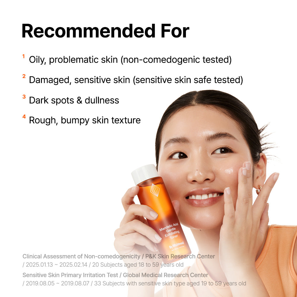 Mandelic Acid Gentle Exfoliating Toner 150 mL – Cruelty-Free | Hanara