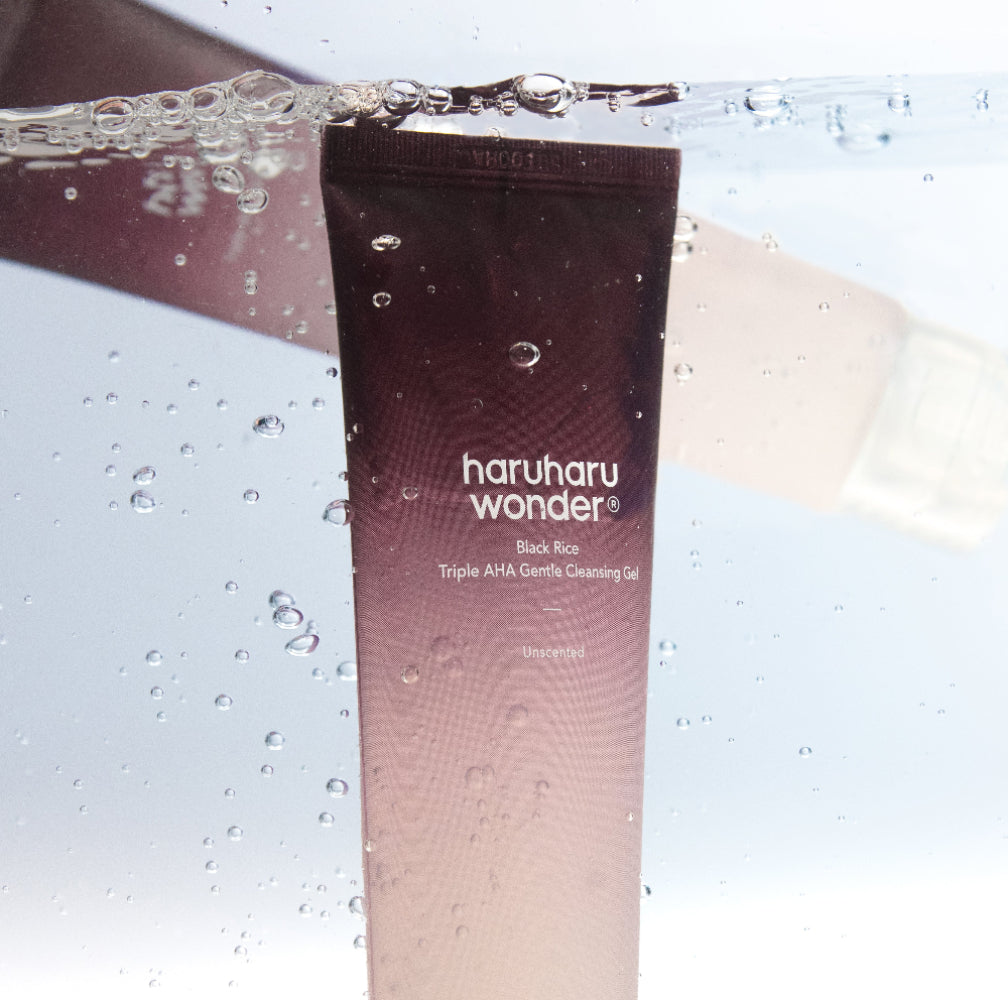 Black Rice Triple AHA Gentle Cleansing Gel Unscented 100ml – Cruelty-Free | Hanara