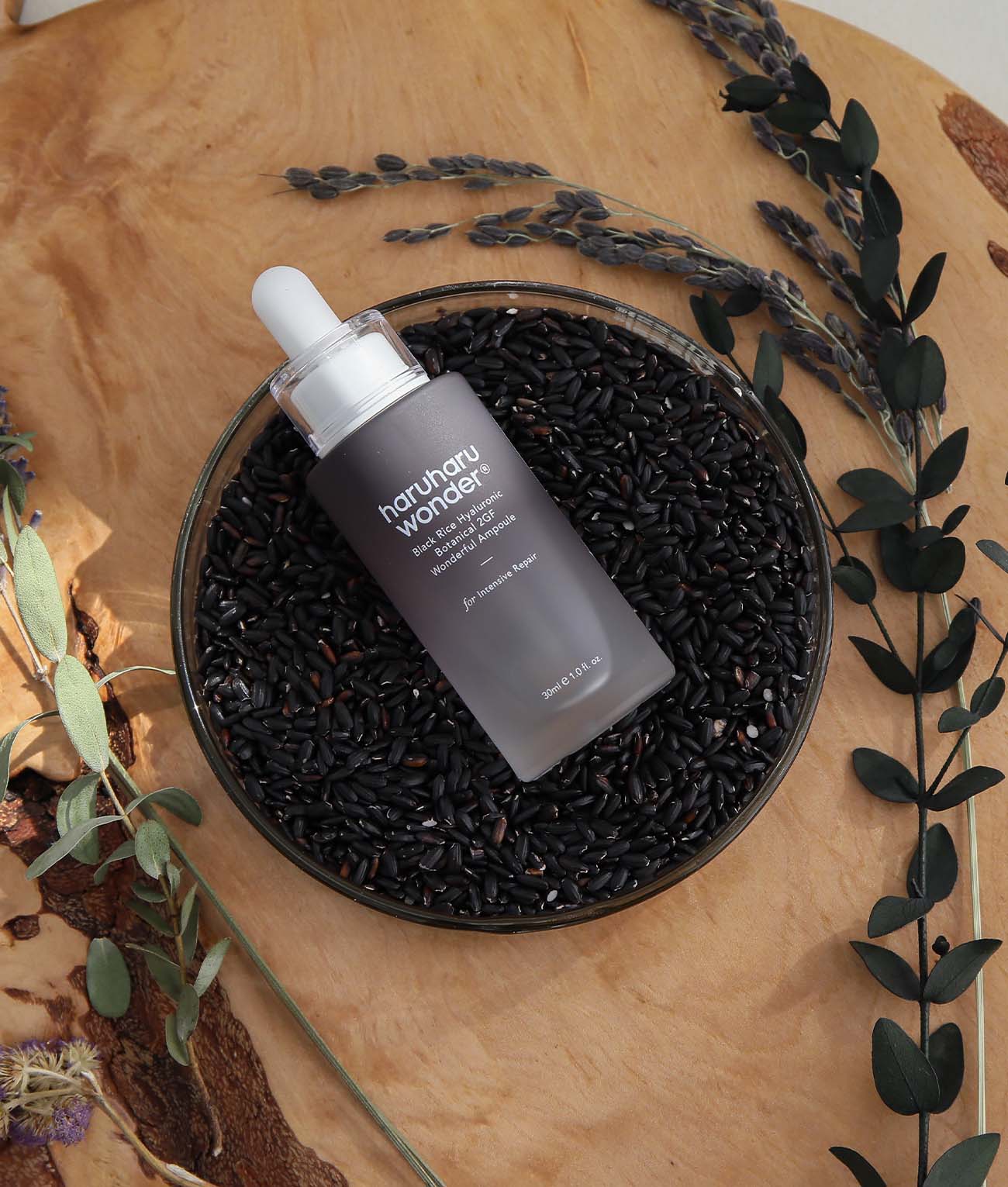 Black Rice Hyaluronic Botanical 2GF Wonderful Ampoule 30ml – Cruelty-Free | Hanara