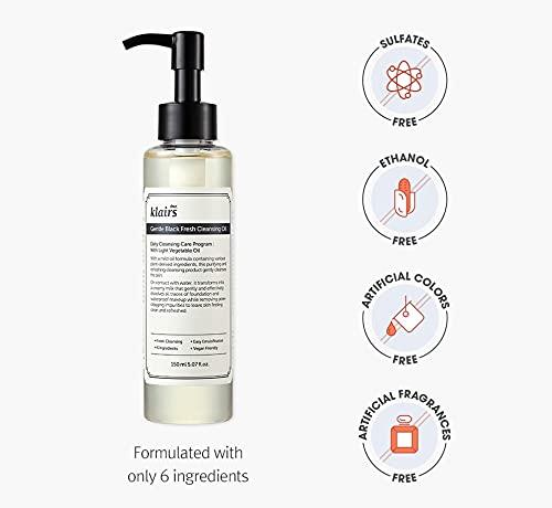Gentle Black Fresh Cleansing Oil 150ml – Cruelty-Free | Hanara