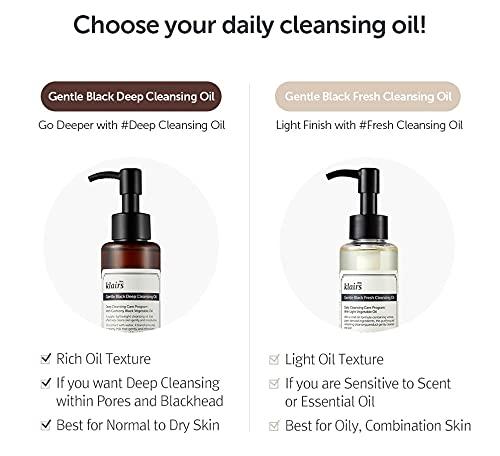 Gentle Black Fresh Cleansing Oil 150ml – Cruelty-Free | Hanara