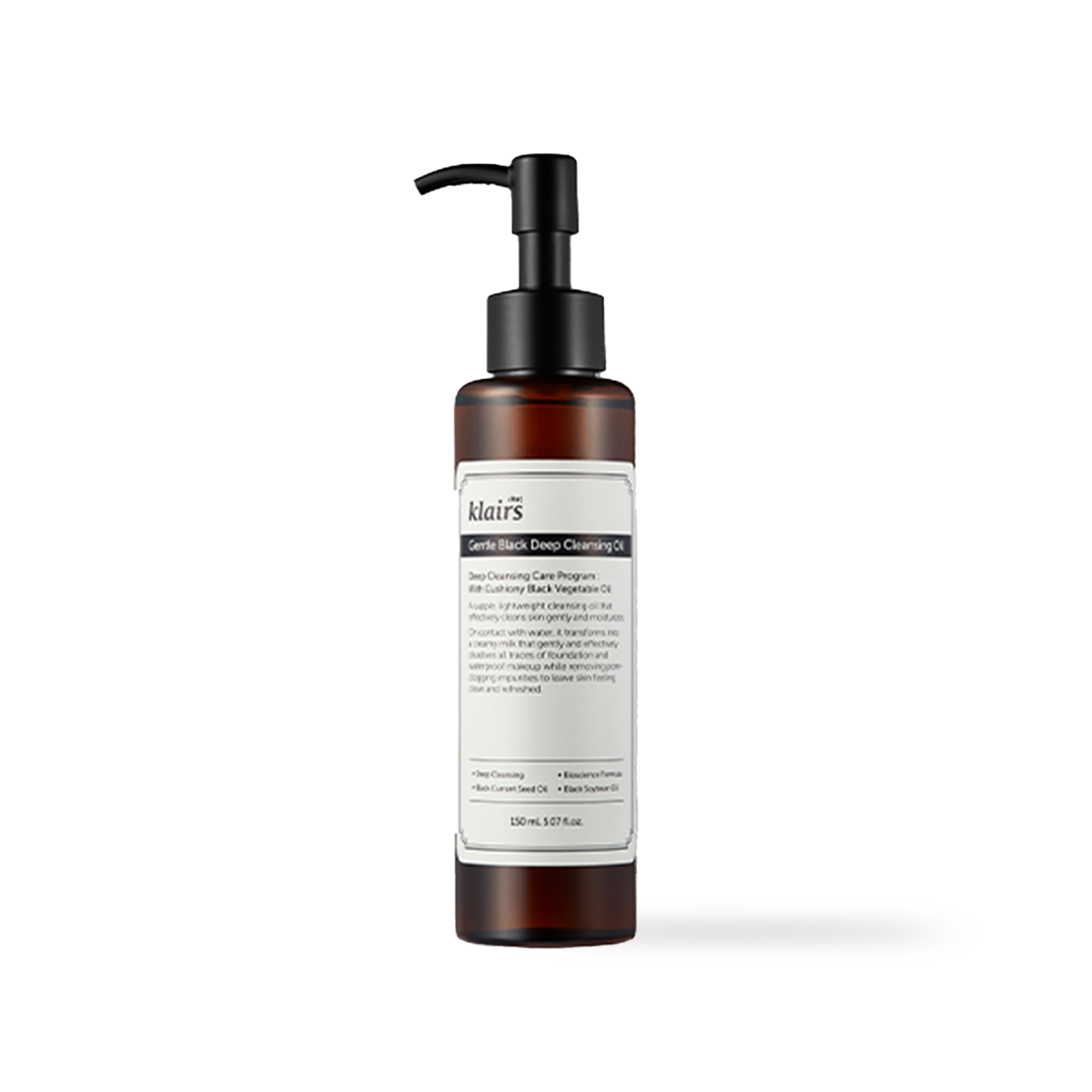 Gentle Black Deep Cleansing Oil 150ml – Cruelty-Free | Hanara