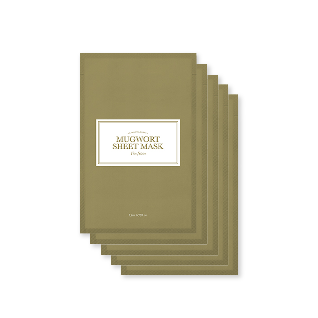Mugwort Sheet Mask 23ml 5pcs – Cruelty-Free | Hanara