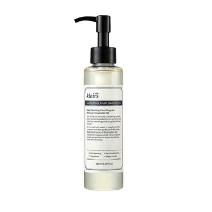 Gentle Black Fresh Cleansing Oil 150ml – Cruelty-Free | Hanara