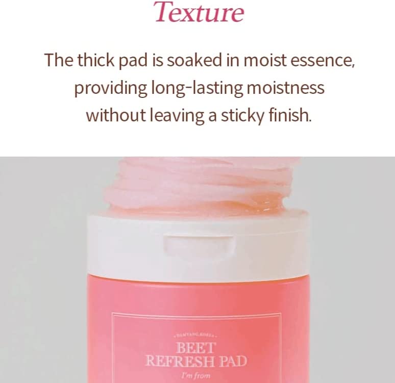 Beet Refresh Pad - 60 Sheets – Cruelty-Free | Hanara