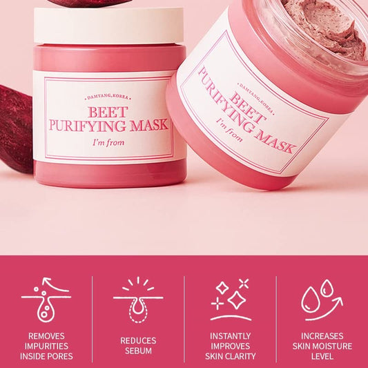 Beet Purifying Mask - 110g – Cruelty-Free | Hanara