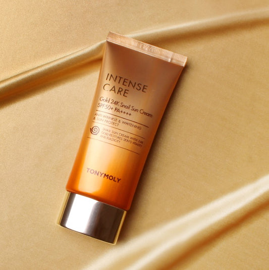 Intense Care Gold24K Snail Sun Cream SPF50 50ml – Cruelty-Free | Hanara