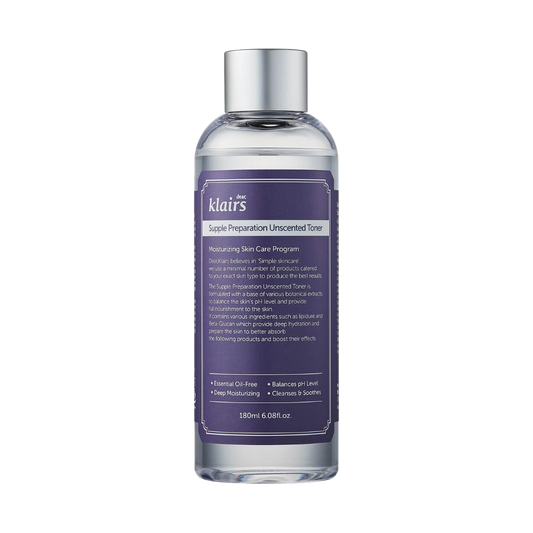Supple Preparation Unscented Toner 180ml – Cruelty-Free | Hanara
