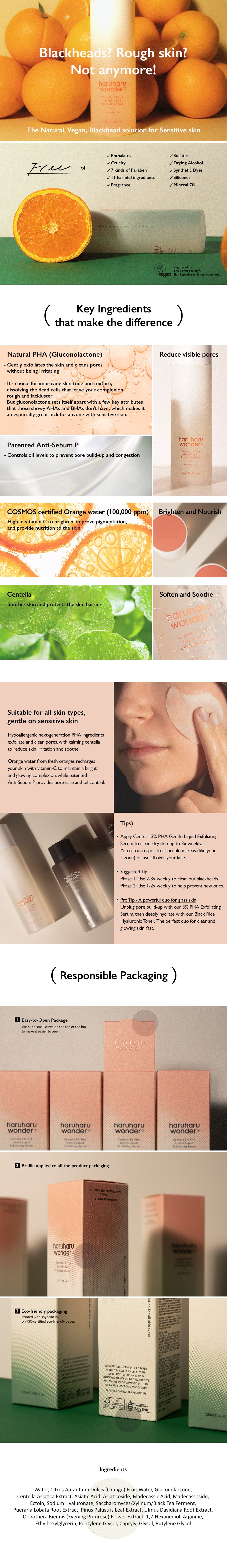 Centella 3% PHA Gentle Liquid Exfoliating Serum 120ml – Cruelty-Free | Hanara