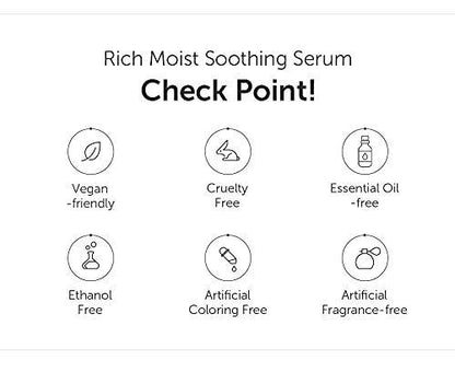 Rich Moist Soothing Serum 80ml – Cruelty-Free | Hanara