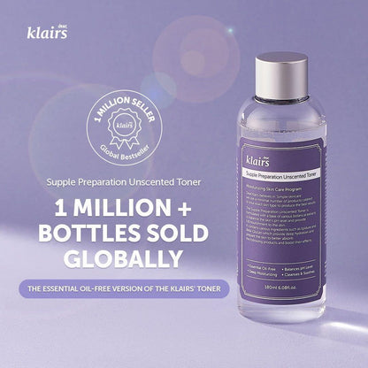Supple Preparation Unscented Toner 180ml – Cruelty-Free | Hanara