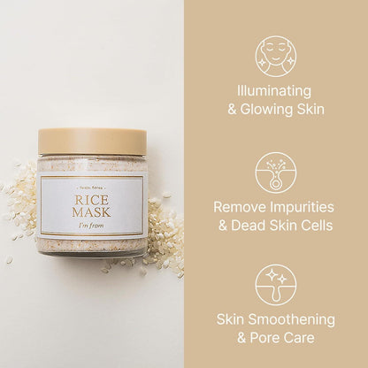 Rice Mask 110g – Cruelty-Free | Hanara