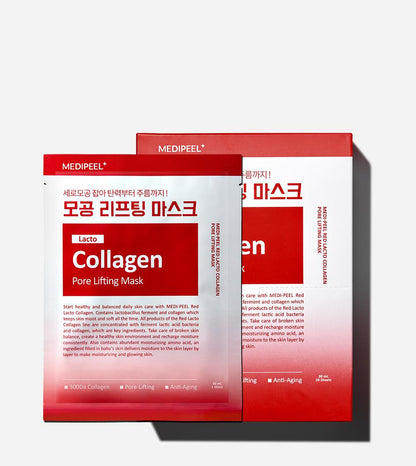Lacto Collagen Pore Lifting Mask 30ml 10pcs – Cruelty-Free | Hanara
