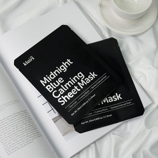 Midnight Blue Calming Sheet Mask 1pc – Cruelty-Free | Hanara