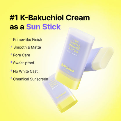 Pore Smoothing Bakuchiol Sun Stick 18g – Cruelty-Free | Hanara