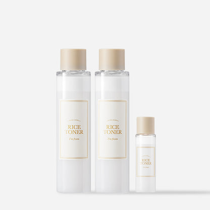 Rice Toner Special Set 3pcs – Cruelty-Free | Hanara