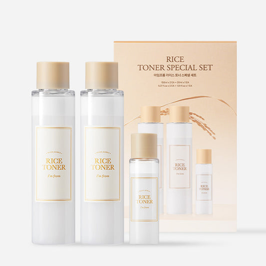 Rice Toner Special Set 3pcs – Cruelty-Free | Hanara