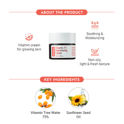 Vitamin 75 Maximizing Cream 50 g – Cruelty-Free | Hanara