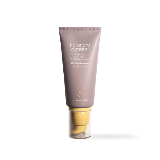 Black Rice Pure Mineral Relief Daily Sunscreen Unscented SPF50+ 50ml – Cruelty-Free | Hanara