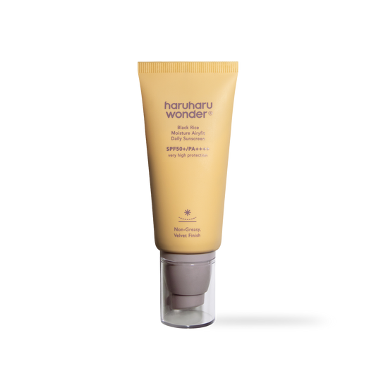 Black Rice Moisture Airyfit Daily Sunscreen Unscented SPF50+ 50ml – Cruelty-Free | Hanara