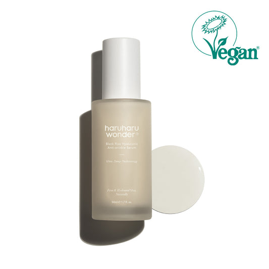 Black Rice Hyaluronic Anti-Wrinkle Serum 50ml – Cruelty-Free | Hanara