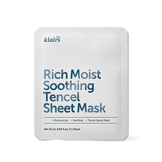 Rich Moist Soothing Tencel Sheet Mask 25ml 10pcs – Cruelty-Free | Hanara