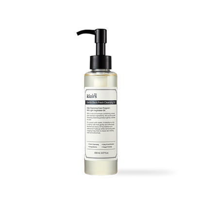 Gentle Black Fresh Cleansing Oil 150ml – Cruelty-Free | Hanara