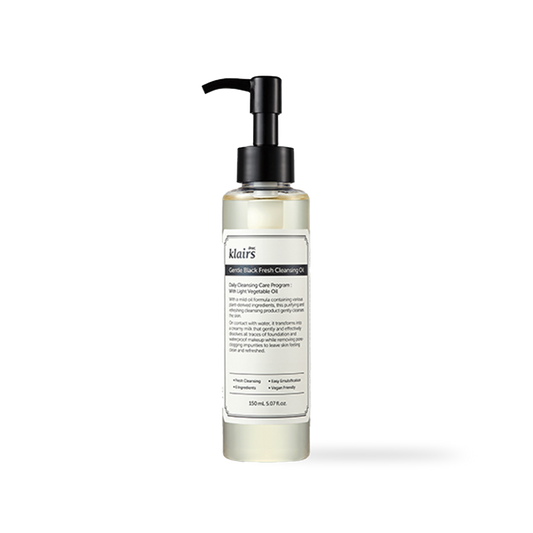 Gentle Black Fresh Cleansing Oil 150ml – Cruelty-Free | Hanara