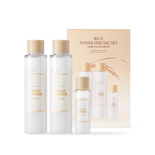 Rice Toner Special Set 3pcs – Cruelty-Free | Hanara