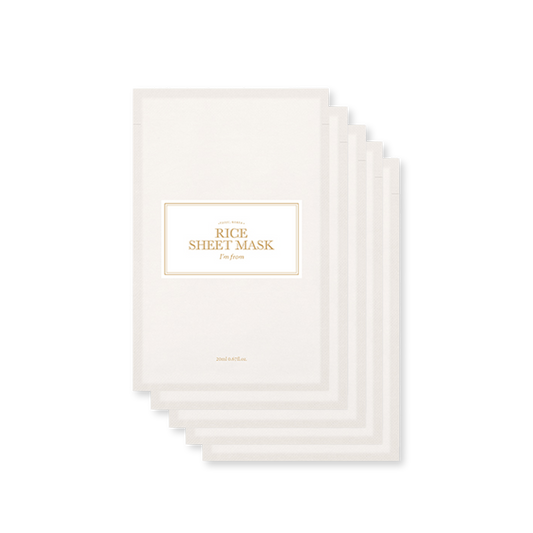 Rice Sheet mask Set 5pcs – Cruelty-Free | Hanara