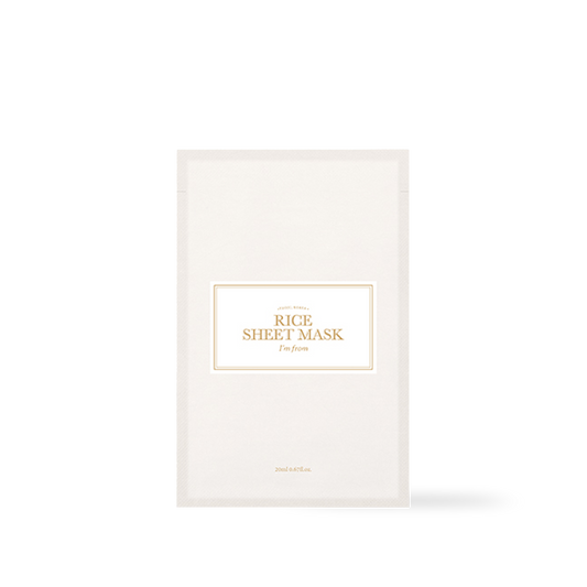 Rice Sheet mask 20ml 1pc – Cruelty-Free | Hanara