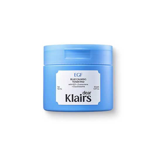 EGF Blue Calming Toner Pad 150 ml 60 Pads – Cruelty-Free | Hanara